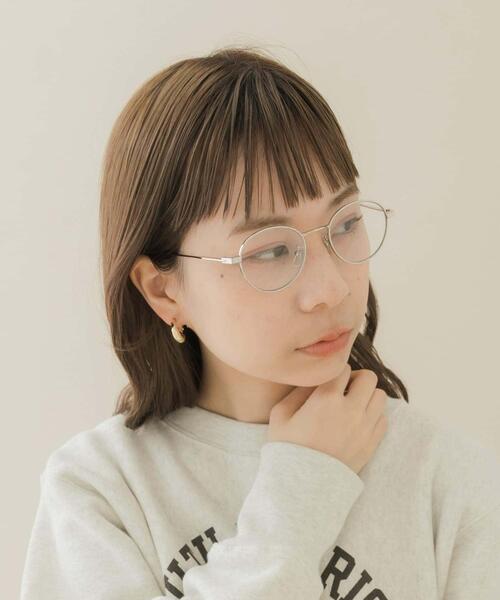 SMELLY（スメリー）の「オーバルフレームダテメガネ（メガネ・レディース・シルバー/ゴールド/ゴールド系その他・-）」の19枚目の写真