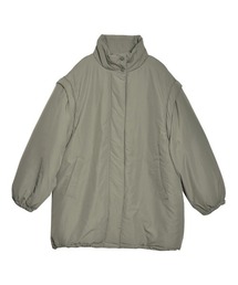 [低身長サイズ有]2WAYミドル丈ダウンライク中綿ジャケット