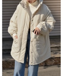 Re:EDIT | [2023-24 WINTER COLLECTION][低身長サイズ有]2WAYミドル丈ダウンライク中綿ジャケット(ダウンジャケット/コート)