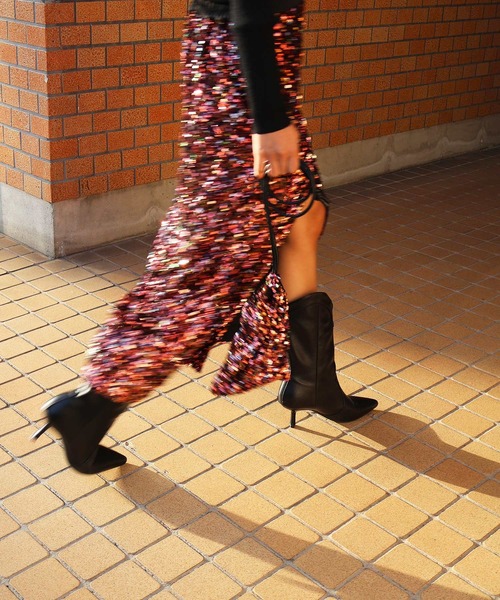 NOISE MAKER（ノイズメーカー）の「スパンコールドローストリングミニバッグ（ショルダーバッグ・レディース・レッド/マルチ・FREE）」の13枚目の写真