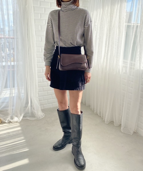 wears(ウェアーズ)の「2WAYPUフラップミニショルダーバッグ(ショルダーバッグ・レディース・シルバー/ダークブラウン/アイボリー/ブラック・FREE)」の16枚目の写真