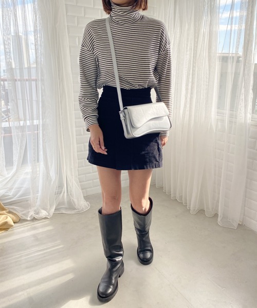 wears(ウェアーズ)の「2WAYPUフラップミニショルダーバッグ(ショルダーバッグ・レディース・シルバー/ダークブラウン/アイボリー/ブラック・FREE)」の22枚目の写真