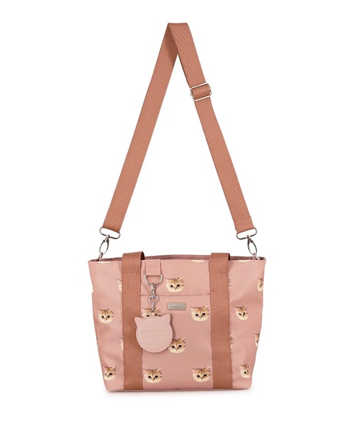 PAUL & JOE ACCESSOIRES(ポールアンドジョーアクセソワ)の「PAUL & JOE ACCESSOIRES (ポール&ジョーアクセソワ)トートバッグ A4サイズ対応 PJA-B966 ヌネット総柄(トートバッグ・レディース・ネイビー/ベージュ/ピンク・FREE)」の4枚目の写真