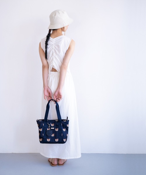 PAUL & JOE ACCESSOIRES(ポールアンドジョーアクセソワ)の「PAUL & JOE ACCESSOIRES (ポール&ジョーアクセソワ)トートバッグ A4サイズ対応 PJA-B966 ヌネット総柄(トートバッグ・レディース・ネイビー/ベージュ/ピンク・FREE)」の17枚目の写真