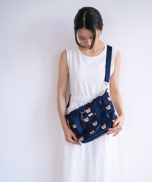 PAUL & JOE ACCESSOIRES(ポールアンドジョーアクセソワ)の「PAUL & JOE ACCESSOIRES (ポール&ジョーアクセソワ)トートバッグ A4サイズ対応 PJA-B966 ヌネット総柄(トートバッグ・レディース・ネイビー/ベージュ/ピンク・FREE)」の18枚目の写真
