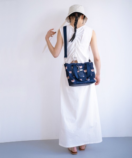 PAUL & JOE ACCESSOIRES(ポールアンドジョーアクセソワ)の「PAUL & JOE ACCESSOIRES (ポール&ジョーアクセソワ)トートバッグ A4サイズ対応 PJA-B966 ヌネット総柄(トートバッグ・レディース・ネイビー/ベージュ/ピンク・FREE)」の19枚目の写真