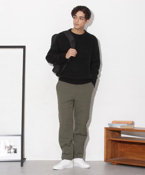 NANO universe（ナノユニバース）の「「CLIMASHIELD」別注キルトイージーパンツ(セットアップ可)（その他パンツ・メンズ・ブラック/カーキ・S/M/L）」の5枚目の写真