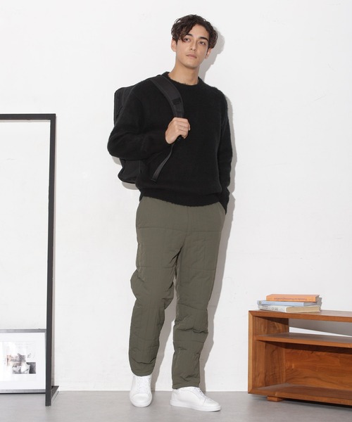 NANO universe（ナノユニバース）の「「CLIMASHIELD」別注キルトイージーパンツ(セットアップ可)（その他パンツ・メンズ・ブラック/カーキ・S/M/L）」の6枚目の写真