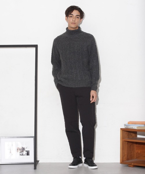 NANO universe（ナノユニバース）の「「CLIMASHIELD」別注キルトイージーパンツ(セットアップ可)（その他パンツ・メンズ・ブラック/カーキ・S/M/L）」の8枚目の写真