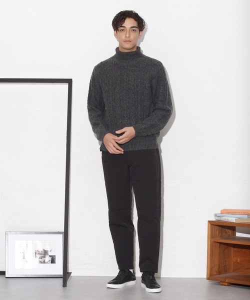 NANO universe（ナノユニバース）の「「CLIMASHIELD」別注キルトイージーパンツ(セットアップ可)（その他パンツ・メンズ・ブラック/カーキ・S/M/L）」の10枚目の写真