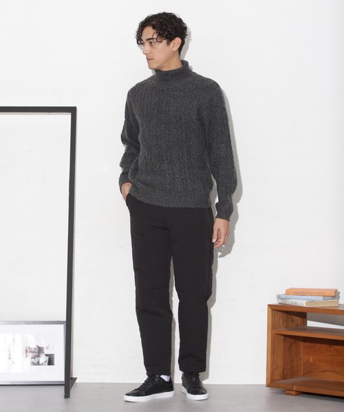 NANO universe（ナノユニバース）の「「CLIMASHIELD」別注キルトイージーパンツ(セットアップ可)（その他パンツ・メンズ・ブラック/カーキ・S/M/L）」の11枚目の写真