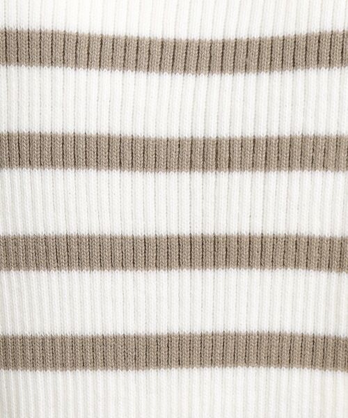 grove（グローブ）の「◆【美人百花2月号掲載】コーデのアクセントに♪ボーダーニットプルオーバー（ニット/セーター・レディース・ベージュ系1/ブラック系1/ネイビー系1・02/03/04/01/05）」の20枚目の写真