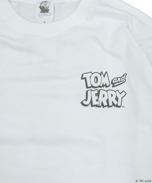 Tom＆Jerry（トムアンドジェリー）の「【公式】トムとジェリー　ロンT　ジェリーとタフィー（Tシャツ/カットソー・レディース・ホワイト・XL/L）」の3枚目の写真