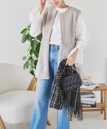 KOBE LETTUCE | チェック柄大判ストール(ストール/ショール)