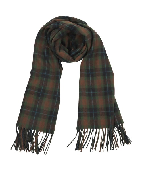 KOBE LETTUCE（コウベレタス）の「チェック柄大判ストール（ストール/ショール・レディース・ネイビー系/ホワイト系その他/ブラウン系その他/グレー系その他/ブラック×グレー・FREE）」の12枚目の写真