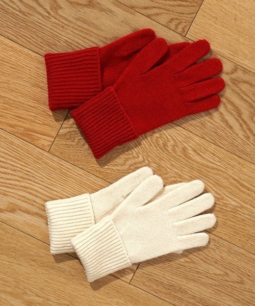 flower（フラワー）の「ホリデーグローブ（手袋・レディース・レッド/アイボリー・FREE）」の3枚目の写真