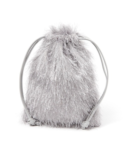 LAKOLE(ラコレ)の「2WAYショルダーシャギー巾着 / 995564(ショルダーバッグ・レディース・グレー/ブラック/ブルー/アイボリー・FREE)」の12枚目の写真