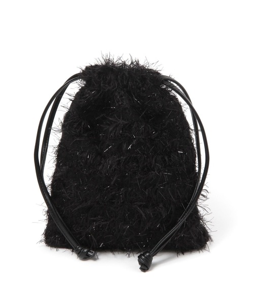 LAKOLE(ラコレ)の「2WAYショルダーシャギー巾着 / 995564(ショルダーバッグ・レディース・グレー/ブラック/ブルー/アイボリー・FREE)」の11枚目の写真