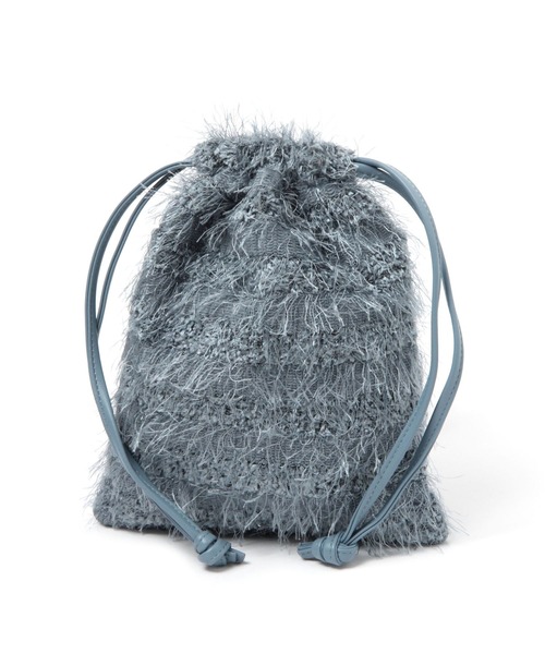 LAKOLE(ラコレ)の「2WAYショルダーシャギー巾着 / 995564(ショルダーバッグ・レディース・グレー/ブラック/ブルー/アイボリー・FREE)」の13枚目の写真