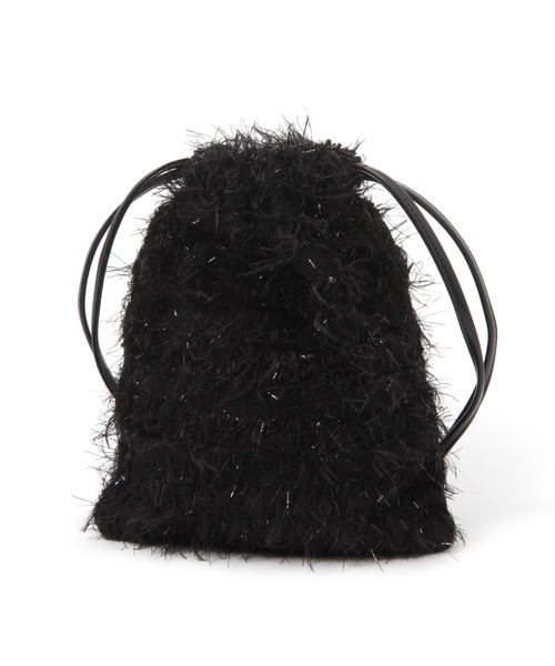 LAKOLE(ラコレ)の「2WAYショルダーシャギー巾着 / 995564(ショルダーバッグ・レディース・グレー/ブラック/ブルー/アイボリー・FREE)」の15枚目の写真