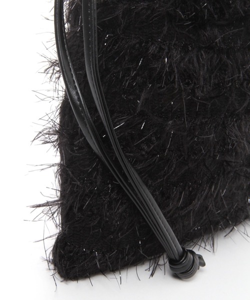 LAKOLE(ラコレ)の「2WAYショルダーシャギー巾着 / 995564(ショルダーバッグ・レディース・グレー/ブラック/ブルー/アイボリー・FREE)」の19枚目の写真