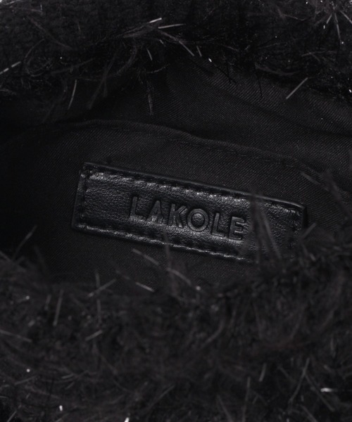 LAKOLE(ラコレ)の「2WAYショルダーシャギー巾着 / 995564(ショルダーバッグ・レディース・グレー/ブラック/ブルー/アイボリー・FREE)」の22枚目の写真