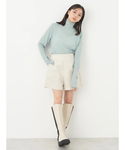 earth music&ecology(アースミュージックアンドエコロジー)の「シアータートルネックプルオーバー(Tシャツ/カットソー・レディース・ミント/ブラック/アイボリー/ベージュ・S/M)」の12枚目の写真