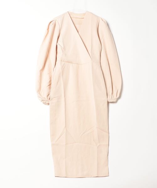 Ritomo De Ricco（リトモ・デ・リコ）の「SALE　Vネックバルーンスリーブペンシルドレス（ドレス・レディース・ブラック/ベージュ・MEDIUM/LARGE/SMALL）」の9枚目の写真
