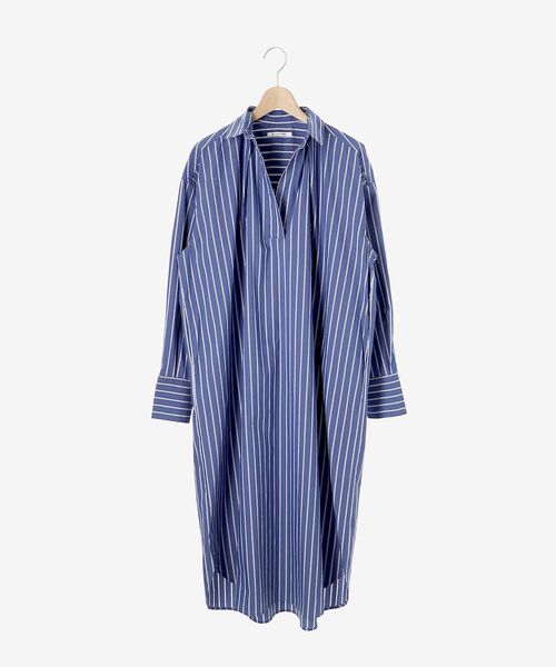 le.coeur blanc（ルクールブラン）の「ストライプスキッパーシャツワンピース（シャツワンピース・レディース・ブルー系その他4/ブルー系その他2/ホワイト系その他・38）」の14枚目の写真