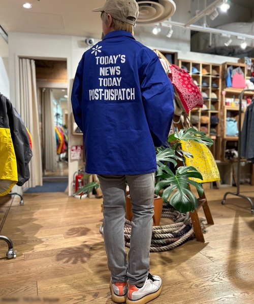 OLD BETTY'S(オールドベティーズ)の「オールドベティーズ【OLD BETTY’S】T/C Coverall Jacket(カバーオール・レディース・ブルー/サンドベージュ・L/M)」の7枚目の写真