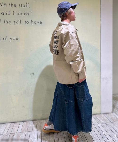 OLD BETTY'S(オールドベティーズ)の「オールドベティーズ【OLD BETTY’S】T/C Coverall Jacket(カバーオール・レディース・ブルー/サンドベージュ・L/M)」の14枚目の写真