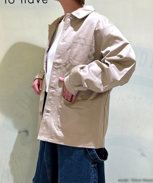OLD BETTY'S(オールドベティーズ)の「オールドベティーズ【OLD BETTY’S】T/C Coverall Jacket(カバーオール・レディース・ブルー/サンドベージュ・L/M)」の15枚目の写真