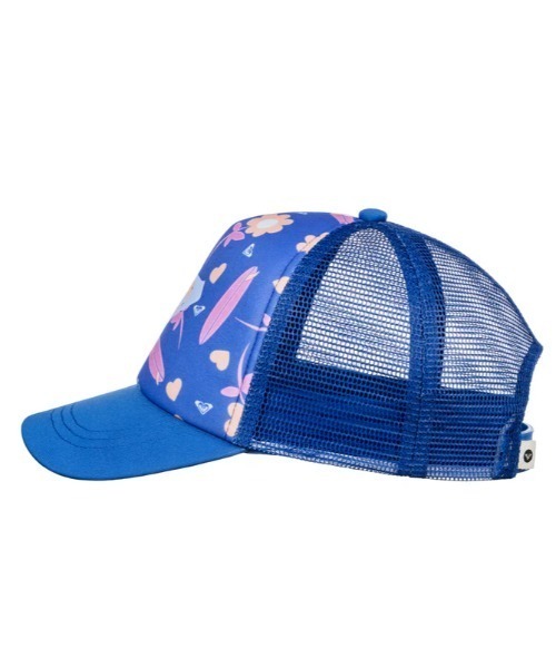 ROXY(ロキシー)の「SWEET EMOTIONS/ロキシーキッズマルチフラワーパターンプリントメッシュキャップ(キャップ・キッズ・ブルー系その他/ピンク/ブルー・FREE)」の5枚目の写真