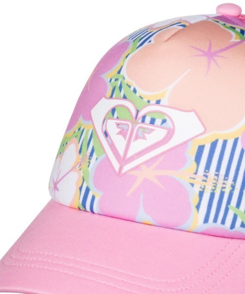 ROXY(ロキシー)の「SWEET EMOTIONS/ロキシーキッズマルチフラワーパターンプリントメッシュキャップ(キャップ・キッズ・ブルー系その他/ピンク/ブルー・FREE)」の10枚目の写真
