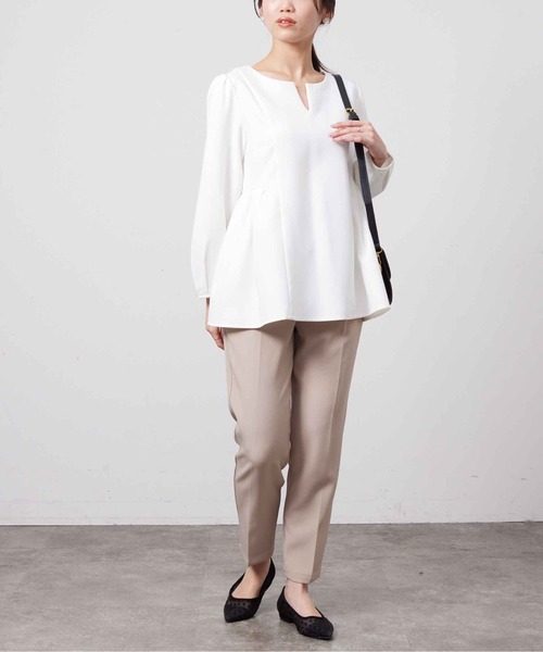 Chez toi（シェトワ）の「チュールフラットシューズ（パンプス・レディース・ブラック/ブラック系その他/ベージュ・S/M/L）」の10枚目の写真