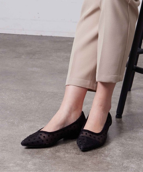Chez toi（シェトワ）の「チュールフラットシューズ（パンプス・レディース・ブラック/ブラック系その他/ベージュ・S/M/L）」の13枚目の写真