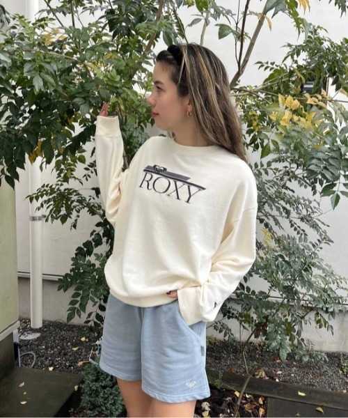 ROXY（ロキシー）の「COLORS SHORTS/ロキシースウェットショートパンツ（その他パンツ・レディース・グリーン/バーガンディー/インディゴブルー/ベージュ・SMALL/LARGE/MEDIUM）」の3枚目の写真