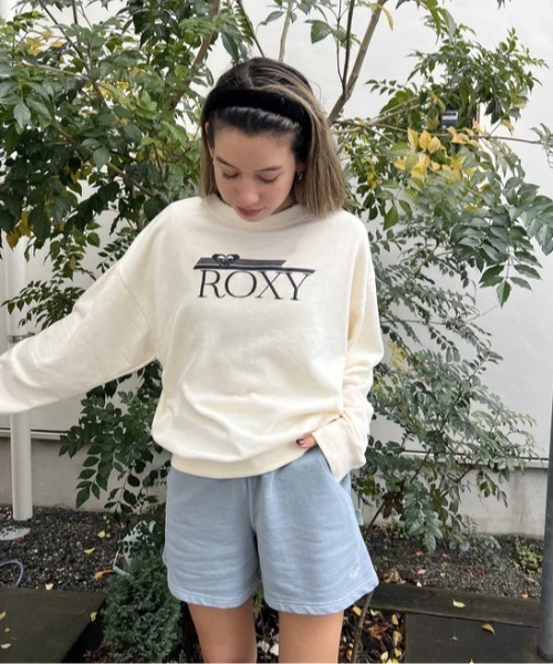 ROXY（ロキシー）の「COLORS SHORTS/ロキシースウェットショートパンツ（その他パンツ・レディース・グリーン/バーガンディー/インディゴブルー/ベージュ・SMALL/LARGE/MEDIUM）」の5枚目の写真