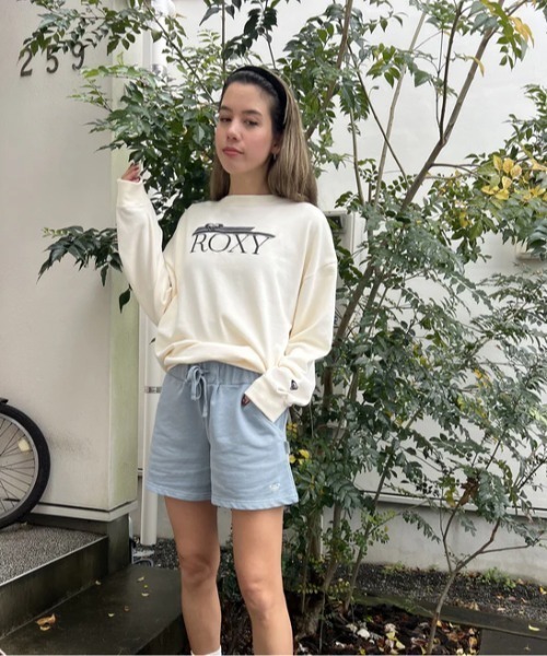 ROXY（ロキシー）の「COLORS SHORTS/ロキシースウェットショートパンツ（その他パンツ・レディース・グリーン/バーガンディー/インディゴブルー/ベージュ・SMALL/LARGE/MEDIUM）」の6枚目の写真