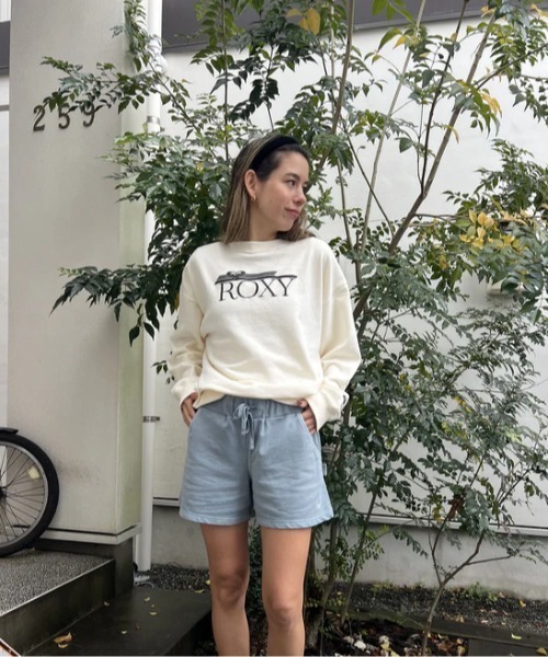 ROXY（ロキシー）の「COLORS SHORTS/ロキシースウェットショートパンツ（その他パンツ・レディース・グリーン/バーガンディー/インディゴブルー/ベージュ・SMALL/LARGE/MEDIUM）」の7枚目の写真