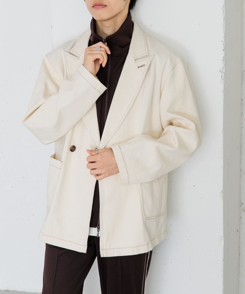 セール】カツラギステッチアウトルーズジャケット（その他アウター