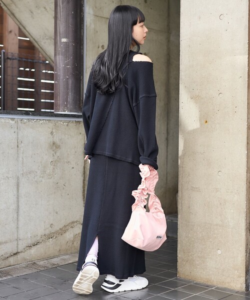 セール】ダメージ ワッフルプルオーバー（Tシャツ/カットソー