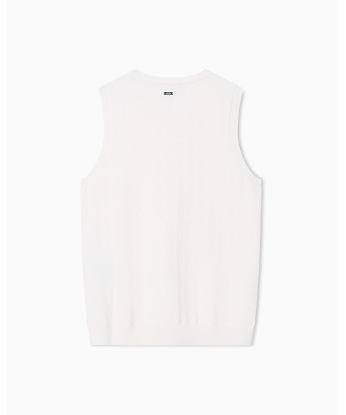 ARMANI EXCHANGE(アルマーニエクスチェンジ)の「【A|X アルマーニ エクスチェンジ】オールオーバーロゴ ノースリーブトップス(ニット/セーター・レディース・ブラック/ホワイト・LARGE/MEDIUM/SMALL/X-SMALL)」の12枚目の写真