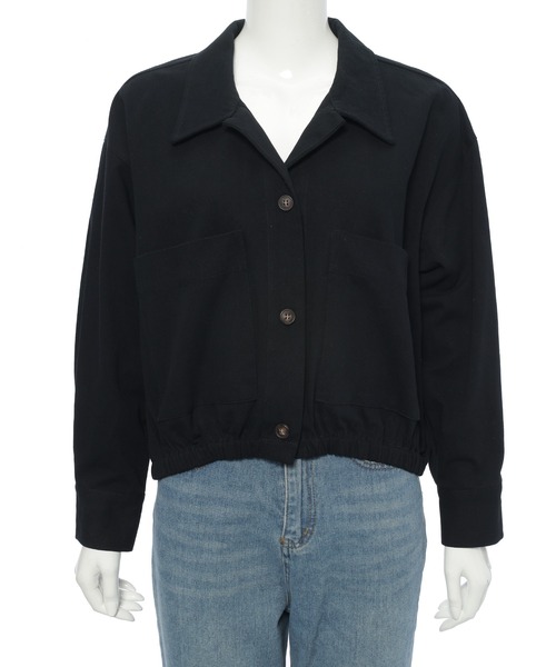 Edit Sheen（エディットシーン）の「開襟オーバーシャツ（シャツ/ブラウス・レディース・ベージュ/ブラック・M）」の14枚目の写真