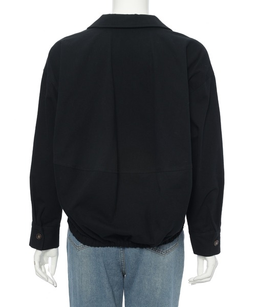 Edit Sheen（エディットシーン）の「開襟オーバーシャツ（シャツ/ブラウス・レディース・ベージュ/ブラック・M）」の4枚目の写真