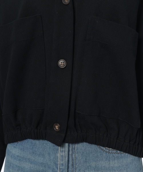 Edit Sheen（エディットシーン）の「開襟オーバーシャツ（シャツ/ブラウス・レディース・ベージュ/ブラック・M）」の6枚目の写真