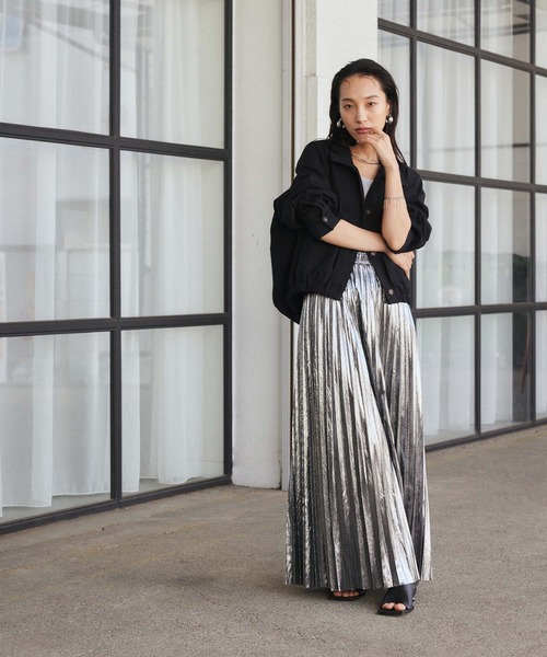 Edit Sheen（エディットシーン）の「開襟オーバーシャツ（シャツ/ブラウス・レディース・ベージュ/ブラック・M）」の21枚目の写真