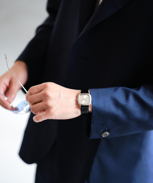 EDIFICE LA BOUCLE（エディフィスラブークル）の「【LA BOUCLE / ラブ―クル】REDA ACTIVE トロピカル 2Bジャケット（テーラードジャケット・メンズ・ブラウン/ネイビー・MEDIUM/LARGE）」の6枚目の写真