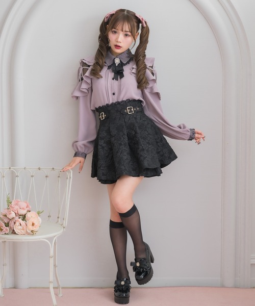 ROJITA（ロジータ）の「レースカラーラッフルショルダーブラウス（シャツ/ブラウス・レディース・ブラック/ホワイト/ピンク・FREE）」の15枚目の写真