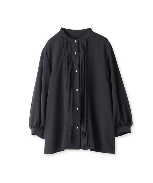 ketty(ケティ)の「パールボタンジョーゼットタックブラウス ≪手洗い可能≫(シャツ/ブラウス・レディース・ベージュ/オフホワイト/ブルー/ブラック・M)」の3枚目の写真